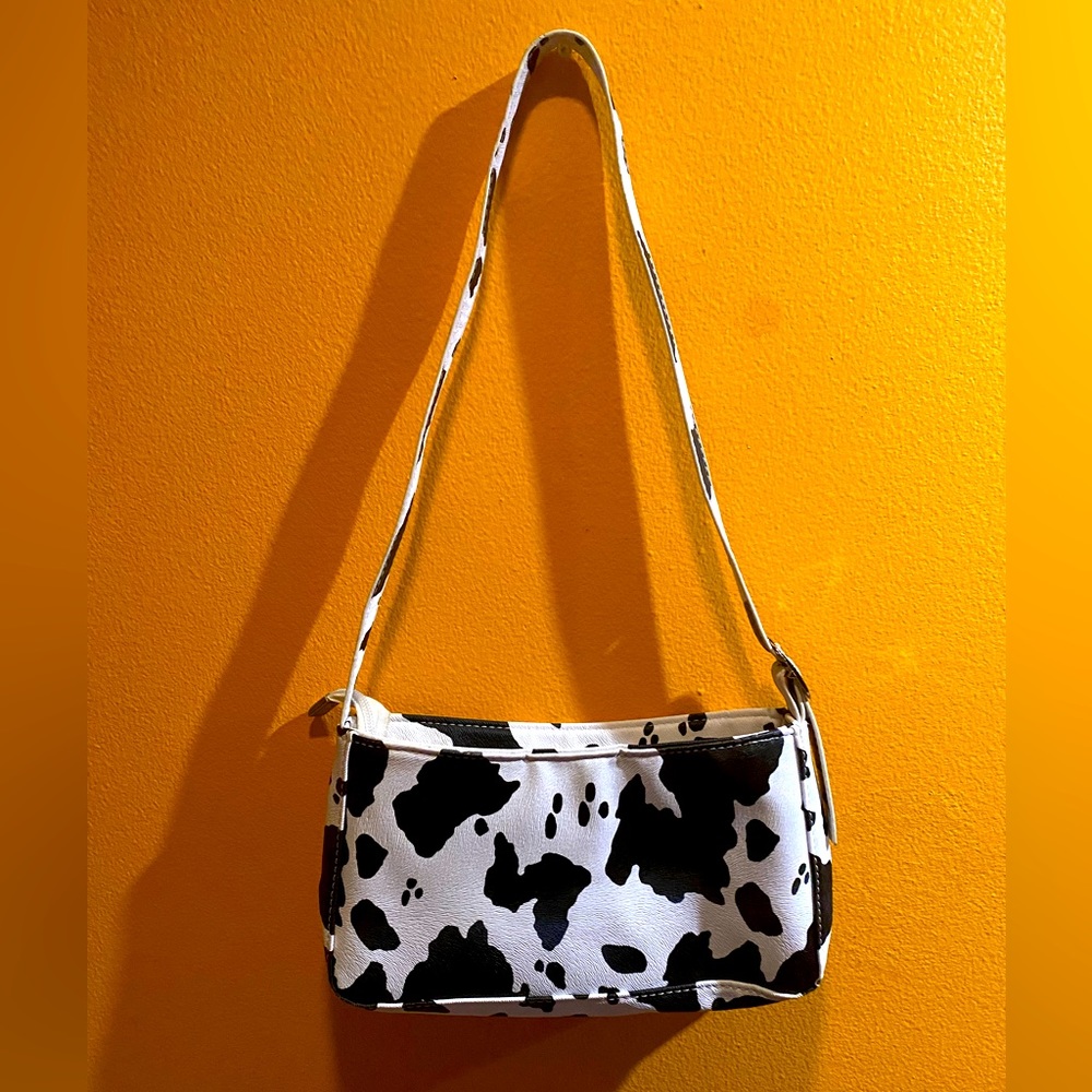 Cow print purse